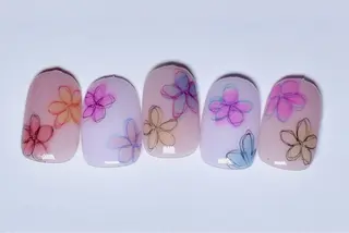 ネイル 個性派ニュアンス nuts nail所属・【池袋】nuts nail　なつみのネイルデザイン
