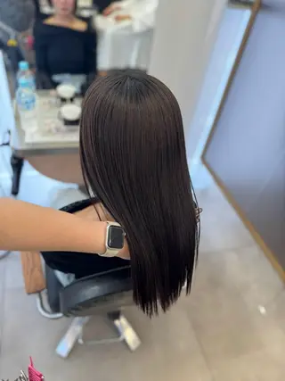 ミディアム NAO/ 髪質改善/艶カラーのヘアスタイル