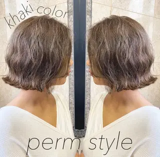 ショート カラー パーマ 可愛いNo.1🌼 ／misakiのヘアスタイル