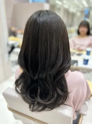 ロング カラー 髙木美緒🌿 レイヤー/アレンジのヘアスタイル