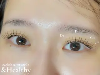 マツエク・マツパ Mina .anelloのマツエク・マツパデザイン