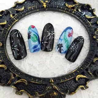 ネイル 島屋 千奈美のネイルデザイン