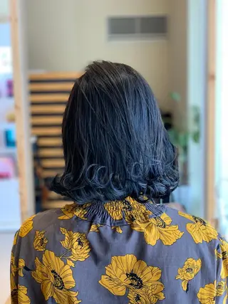 セミロング カラー 関口 友行のヘアスタイル