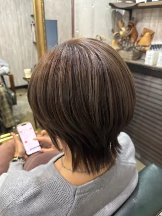 ショート カラー チフミ【下北沢🪐 艶カラー🫧】のヘアスタイル