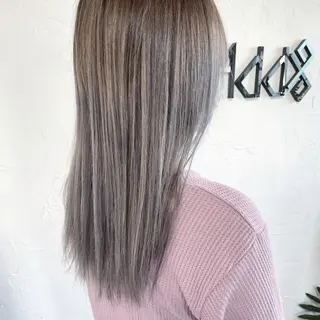 ロング カラー パーマ ヘアアレンジ Add9 柳田健登のヘアスタイル