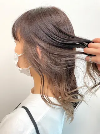 セミロング コトネ🫧 韓国風レイヤーカットのヘアスタイル