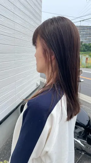 ロング ビヨウシツトリコ よねたにみなのヘアスタイル