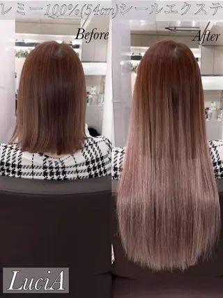 ロング カラー ヘアアレンジ LuciA/エクステ カラーのヘアスタイル