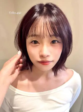 ショート カラー ヘアアレンジ Gigi 代々木所属・りこ 11/4空きありのヘアスタイル