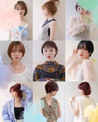 ショート カラー 髪質改善×大人可愛い 艶髪🫧ダイトのヘアスタイル