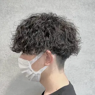 ショート カラー パーマ ヘアアレンジ メンズ 仕上がり満足度No. 1🔥BLUCK🔥のヘアスタイル