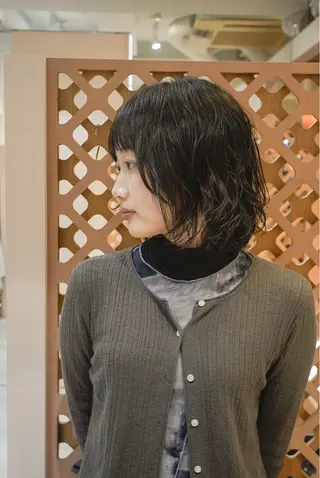 ショート パーマ 川間 将彦のヘアスタイル