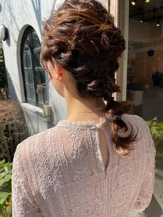 セミロング ヘアアレンジ SALOWIN下北沢所属・hazuki 🌝のヘアスタイル