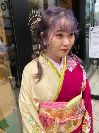 ロング ヘアアレンジ 🩵ANELA東口 齋藤琴音💚のマツエク・マツパデザイン