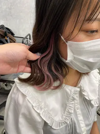 ミディアム Cielro【 シェイロ 】所属・Cielro/ダブル カラー/西田咲希のヘアスタイル