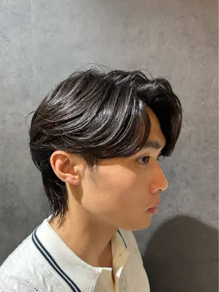 パーマ メンズ スパイキーショート/ センターパート/奈菜のヘアスタイル