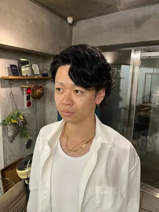 パーマ メンズ 関谷 航太のヘアスタイル