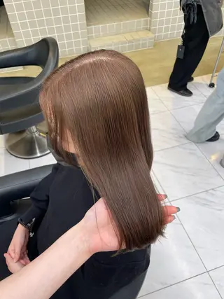 ミディアム カラー 🎀暖色/ラベンダー /paru🤍のヘアスタイル