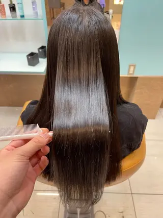 ロング パーマ SOYON西大寺店所属・ダブルカラー/ 髪質改善💎安藤のヘアスタイル