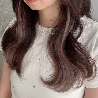 ロング カラー りおな/エクステ /ミルクティーカラーのヘアスタイル