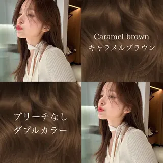 ロング カラー IVE所属・ブリーチなし🤍 渋谷／原島杏奈のヘアスタイル