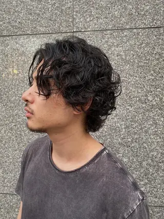 パーマ メンズ (h)wim ウィムのヘアスタイル