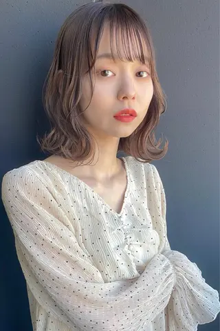 ミディアム 堀田 英樹のヘアスタイル