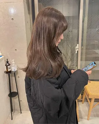ロング 🎀韓国/艶髪/暗髪 🎀 柚月🫧立川駅のヘアスタイル