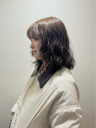 ミディアム パーマ good nine所属・YUUMI /心斎橋美容室のヘアスタイル