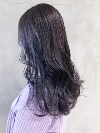 ロング カラー パーマ ヘアアレンジ ITbyALBUM 中野店のヘアスタイル