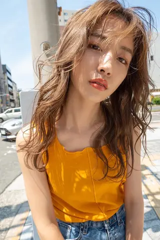 ロング カラー ANGELICA LABO 梅田店のヘアスタイル