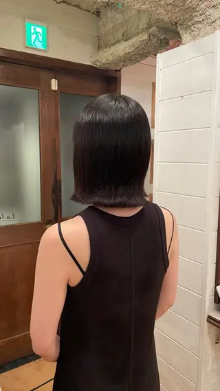 ショート ボブ/縮毛矯正/レイ ヤー♡Natsukiのヘアスタイル