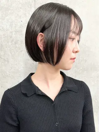 ミディアム 小顔ボブ/お悩み解決 /ボブパーマ/とういのヘアスタイル