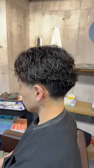 パーマ メンズ 川崎 健翔のヘアスタイル