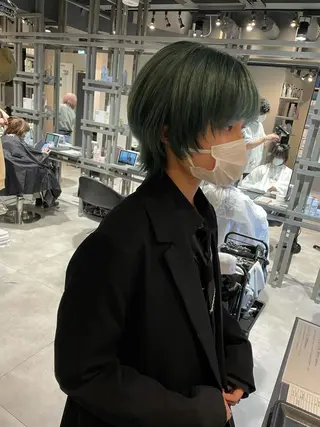 ショート カラー レイヤー×髪質改善 ×透明感/杉田 圭のヘアスタイル