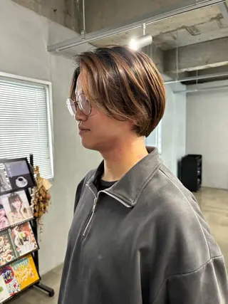 ショート カラー パーマ メンズ メンズ/ダブルカラー /パーマ/来栖慧💈のヘアスタイル