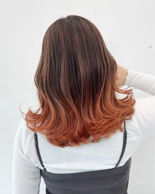 カラー ✩*Ayane*✩ うる艶カラー🫐のヘアスタイル