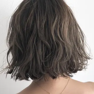 カラー ショート/ボブ/ 白髪ぼかし/しんやのヘアスタイル