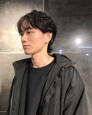 パーマ ヘアアレンジ メンズ ainico+所属・メンズ特化✂️栗原 侑也のヘアスタイル