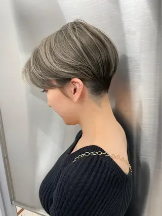 ショート 京都レイヤーカット/ 縮毛矯正/羽柴りくのヘアスタイル