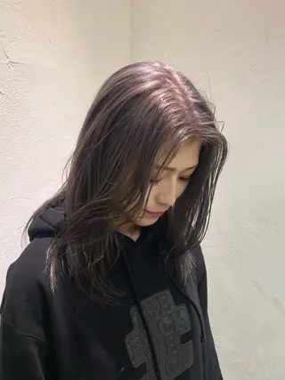 ミディアム カラー ケアパーマ/ケアブリ ーチdaisukeのヘアスタイル