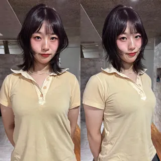 ミディアム カラー mai / linoah˚✧のヘアスタイル