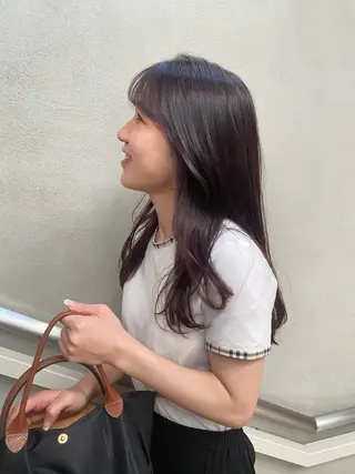 ロング カラー 佐藤 永夏のヘアスタイル