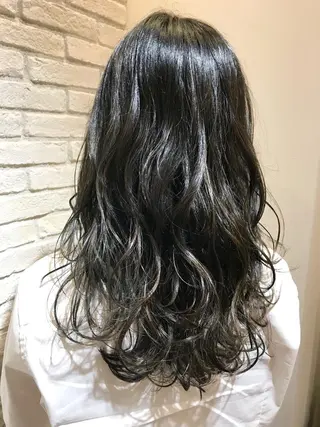 セミロング カラー シールエクステ⭐️ オオミタクヤのヘアスタイル