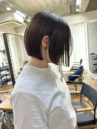 ショート ショート ボブ 梅田 木戸健人のヘアスタイル