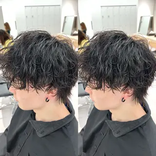 パーマ メンズ ツイスパ/シャドウ 矢吹俊大郎のヘアスタイル