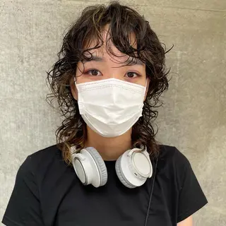 ミディアム カラー パーマ 口コミ高評価/パーマ Tetsu【テツ】のヘアスタイル