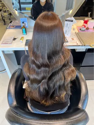 ロング 韓国風顔まわり/ベー ジュ/マツエク♡美咲のマツエク・マツパデザイン