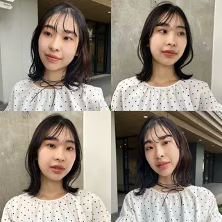 ミディアム かわいいを＋🎀🤍 上品hair/ 星愛のヘアスタイル