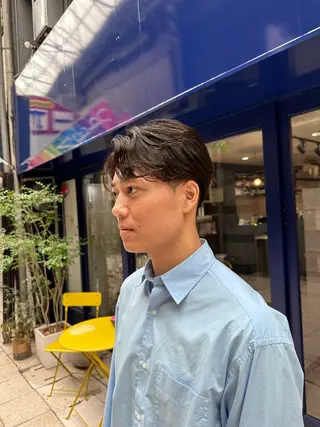 ショート パーマ t.hair垂門真吾 曲がる縮毛矯正/ボブのヘアスタイル